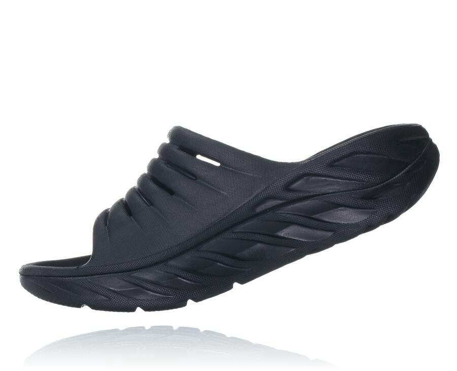 Chanclas Hoka One One Hombre - Ora Recovery - Negras - JUF168504